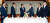 지난 8월16일 문재인 대통령을 만나는 김관영 원내대표(왼쪽에서 두번째) 및 5당 원내대표. 11월5일 회동은 두번째 문 대통령과의 회동이었다. [청와대사진기자단]