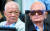 캄보디아 &#39;킬링 필드&#39;의 핵심 전범 키우 삼판(83) 전 국가주석(왼쪽)과 누온 체아(88) 전 공산당 부서기장. [로이터=연합뉴스]