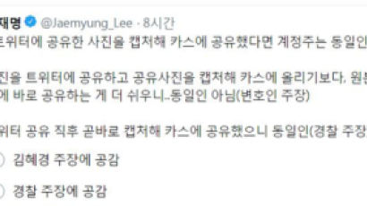이재명 경기지사, 트위터로 '혜경궁김씨' 수사결과 반박