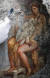 폼페이 유적지 한 주택의 침실에서 백조 형상을 한 주피터(목성) 신이 스파르타 여왕 레다를 임신시키는 장면을 묘사한 벽화가 발견됐다. [AP=연합뉴스]