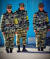 판문점 공동경비구역(JSA)에서 근무하는 북한군 병사들의 군복이 최근 카키색 민무늬에서 얼룩무늬로 바뀐 것으로 확인했다. [사진 리치 빌 인스타그램 캡처=뉴스1]