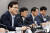 최종구 금융위원장이 지난 6월 26일 오후 서울 세종대로 정부서울청사에서 열린 카드사 대표이사(CEO)들과의 간담회에서 발언을 하고 있다. [뉴스1]
