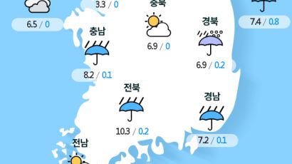 [실시간 전국 날씨] 오후 2시 현재 대체로 흐리고 곳에 따라 비
