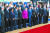 지난달 19일 ASEM에서 각국 정상들이 문재인 대통령 없이 기념사진을 찍고 있다. [AP=연합뉴스]