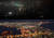 지난 9월 정전사태로 암흑이 된 홋카이도 하코다테의 야경(위). 아래는 일본 3대 야경으로 꼽힐 정도로 아름다운 하코다테의 야경. 2015년 11월 촬영.[AP=연합뉴스]