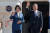 지난 10월 유럽 5개국 순방길에 나서는 문재인 대통령과 부인 김정숙 여사. [뉴스1]