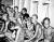 태평양전쟁 당시 남태평양에서 미군에 구조된 한국인 강제징용자들. 일제의 혹독한 노동과 굶주림에 시달려 앙상하게 말랐다. [국사편찬위원회 제공]