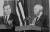1991년 스페인 주재 소련 대사관에서 회담을 한 후 기자회견을 하는 부시 대통령(왼쪽)과 고르바초프 대통령. [중앙포토]