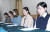 김은정·김영미 등 컬링 팀 킴 선수들이 지난달 15일 기자회견에서 부당 대우를 추가 폭로했다. [중앙포토]