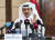 내년 1월1일자로 카타르가 OPEC을 탈퇴한다고 발표하는 사드 알카비 에너지부 장관. [EPA=연합뉴스]