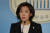 자유한국당 나경원 의원이 2일 오후 국회 정론관에서 기자회견을 열고 원내대표 선거 출마를 선언하고 있다. [연합뉴스]