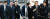 사법행정권 남용 혐의를 받고 있는 박병대(왼쪽), 고영한 전 대법관이 6일 오전 서울 서초구 중앙지방법원에서 열린 영장실질심사(구속 전 피해자심문)에 출석하고 있다. [뉴스1]