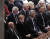  앙겔라 메르켈 독일 총리(앞줄 둘째) 등 각국 대표들이 장례식장에 참석해 있다.[AP=연합뉴스]