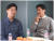 지난달 22일 전업주부 김진성씨(왼쪽)와 노승후씨가 인터뷰 질문에 답하고 있다. 윤정애 인턴기자