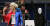 9일 서울 고척스카이돔에서 양준혁야구재단 주최로 열린 2018 희망더하기 자선야구대회에서 할리퀸 복장을 한 LG 김용의(왼쪽)와 가오나시로 분장한 삼성 김민수. [뉴시스]