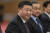 지난 10일 중국 인민대회당에서 외국 사절단을 맞이하는 시진핑 중국 국가주석. [AP=연합뉴스]