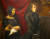 들라크루아가 그린 상드(왼쪽)와 쇼팽(오른쪽)을 현대회화에서 재현한 작품. 들라크루아가 그린 두 사람의 표정에서 진지한 사랑이 느껴진다. [사진 위키피디아 (퍼블릭도메인)]