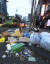 홍대 거리가 주말과 공휴일 쓰레기로 몸살을 앓고 있다. 25일 오전 홍대 거리 모습. 임현동 기자