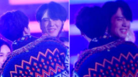 Friendly Bear Hug Between BTS JUNGKOOK and GOT7 YUGYEOM Caught on Picture