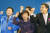 2004년 3월 23일 한나라당 전당대회에서 신임 당 대표로 선출된 박근혜 전 대통령. [중앙 DB]