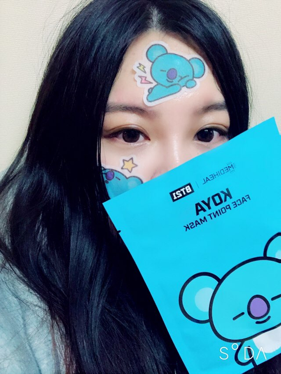 I tried the Mediheal point mask myself and it was moisturizing and soothing. Photo by VoomVoom