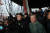 문재인 대통령이 새해 첫 날인 1일 오전 서울 남산 팔각정에서 시민들과 함께 해돋이를 보고 있다. [사진 청와대] 