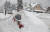 8일(현지시간) 폴란드 시지리크에서 차량이 눈에 덮혀 있다. [로이터=연합뉴스]