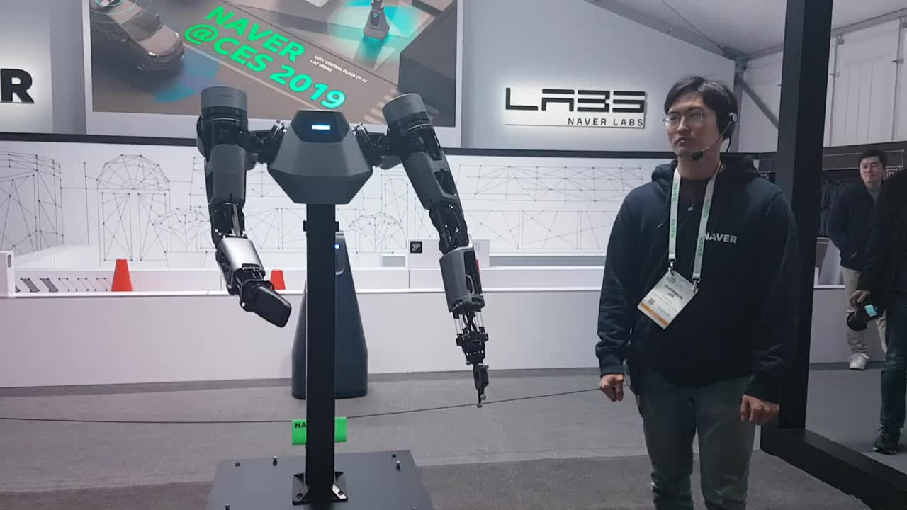 [2019 CES]네이버, 두뇌 없는 로봇팔…클라우드로 여러 로봇 동시 작동