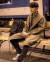 드라마 &#39;알함브라 궁전의 추억&#39;의 한 장면. 스페인 그라나다 기차역에 앉아있는 현빈의 운동화가 눈에 띈다. [사진 현빈 인스타그램 팬 계정]