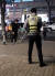 13일 오후 서울 강동구 지하철 암사역 인근에서 경찰이 흉기난동 혐의를 받고 있는 A씨와 대치하고 있다. [유튜브 화면 캡처]