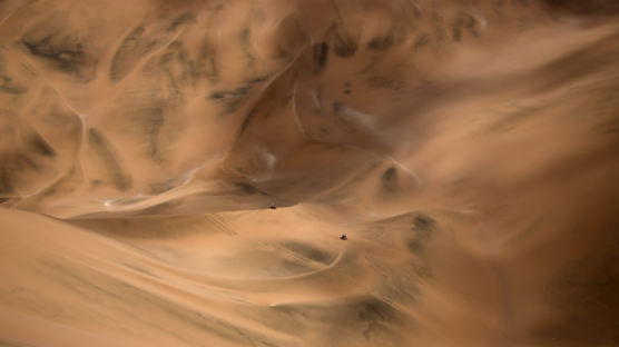 [서소문사진관] 고요한 사막의 굉음, 중반전 치열한 다카르 랠리