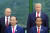 도널드 트럼프 미 대통령이 2017년 11월 11일 베트남 다낭에서 열린 APEC 정상회의에서 블라디미르 푸틴 러시아 대통령과 기념 사진을 찍고 있다.[AP=연합뉴스]