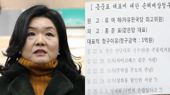 '한국당 제명' 류여해 전 최고위원 징계 무효소송 기각