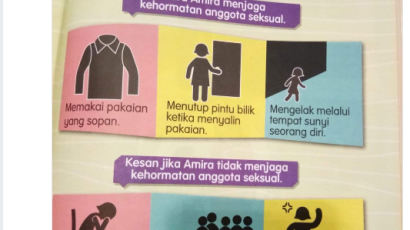 "얌전하게 입고 외진 데 피해야"…말레이시아 성교육 교과서 논란