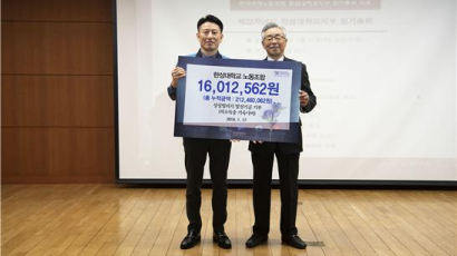 한성대 노조, 학생 기숙사 발전기금 1600만원 기부