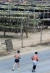 19일 강원 평창군 대관령 알몸 마라톤대회에 참가한 선수들이 황태덕장 앞을 지나고 있다. [연합뉴스]
