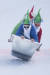  19일(현지시간) 스위스 슈토스 지역에서 열린 욕조 썰매 대회에 참가한 선수들이 산타 복장을 했다. [EPA=연합뉴스]