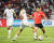 22일 아시안컵 한국과 바레인의 16강 연장전에서 이승우가 슛을 하고 있다. [연합뉴스]
