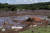  25일(현지시간) 브라질 남동부 브루마징유에서 광산 댐이 붕괴돼 수백명의 사상자가 발생했다. 한 주택이 진흙에 덮혀 있다. [AP=연합뉴스]