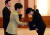 박근혜 전 대통령이 2014년 3월 청와대에서 신임 최윤희 중앙선거관리위원회 위원에게 임명장을 수여하고 있다. [청와대사진기자단]