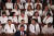 흰색 의상을 입고 참석한 민주당 소속 여성의원들 [로이터=연합뉴스]