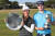 빅 오픈 남녀 우승자 데이비드 로(오른쪽)과 셀린 부티에. 로는 18언더파, 부티에는 8언더파로 우승했다. [EPA]