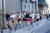  뉴욕 시민들이 9일(현지시간) 큐피드 언디런 행사에 참가해 속옷 차림으로 거리를 달리고 있다. [UPI=연합뉴스]