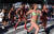  미국 시민들이 9일(현지시간) 큐피드 언디 런 행사에 참가해 속옷 차림으로 거리를 달리고 있다. [AFP=연합뉴스]