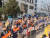 12일 오전 11시30분 더민주 당사 앞 앞에서는 택시업계 비대위의 카풀 저지 집회가 열렸다. 이병준 기자