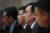 중국국가우주국(CNSA) Li Guoping (오른쪽 둘째) 사무 총장이 지난 1월 14 일 베이징에서 창어 4호의 성공적인 달 착륙을 발표하고 있다. [AFP=연합뉴스]