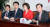 자유한국당 비상대책위원회 회의가 21일 오전 국회에서 열렸다. 김병준 비대위원장(오른쪽)이 모두 발언하고 있다. 변선구 기자