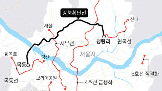 청량리~목동 ‘강북판 9호선’ 뚫린다…지하철 4호선엔 급행 투입