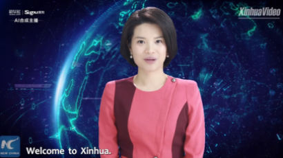 중국이 공개한 '세계 최초 여성 AI 앵커'