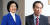 입각 가능성이 유력하게 거론되는 더불어민주당 박영선(左) 의원과 우상호 의원. [중앙포토]
